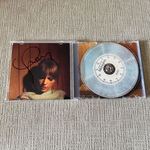 Hand Signed Taylor Swift Midnights Moonstone Blue Edition CD!